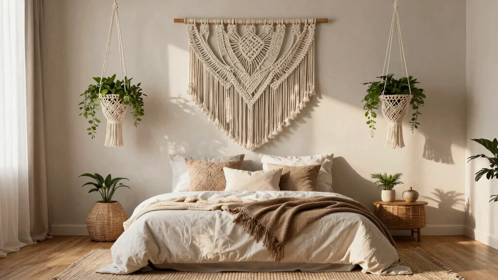 7 Macrame Decor Ideas for a Boho Bedroom