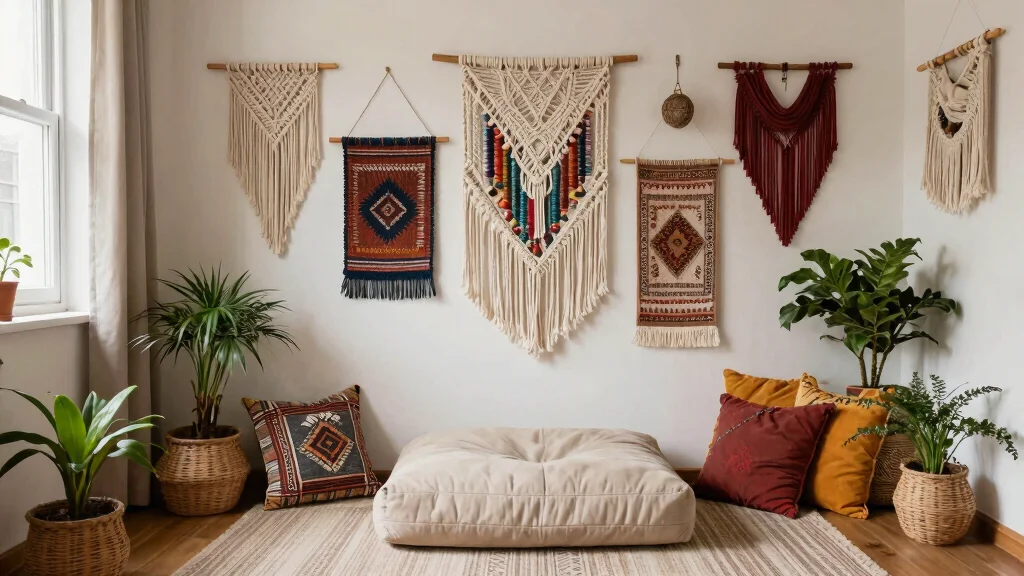 9 Boho Tapestry and Textile Wall Ideas