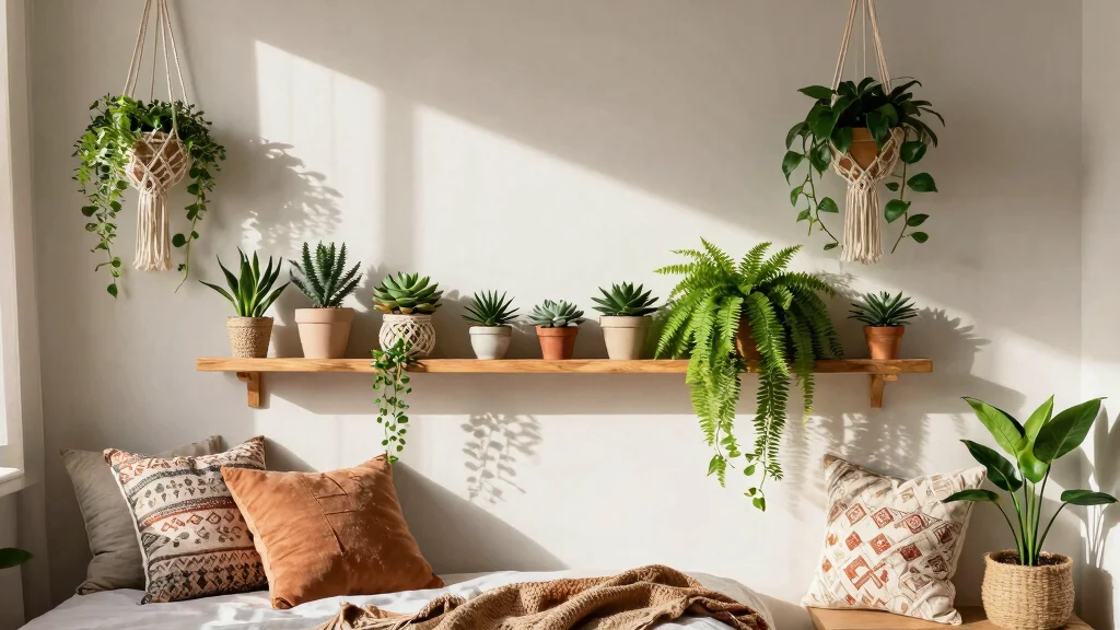 9 Plant Shelf and Corner Ideas for the Bedroom